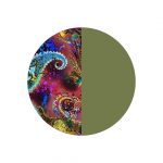 Combinado místico y verde caqui