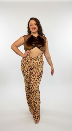 Mono Perla Estampado Leopardo